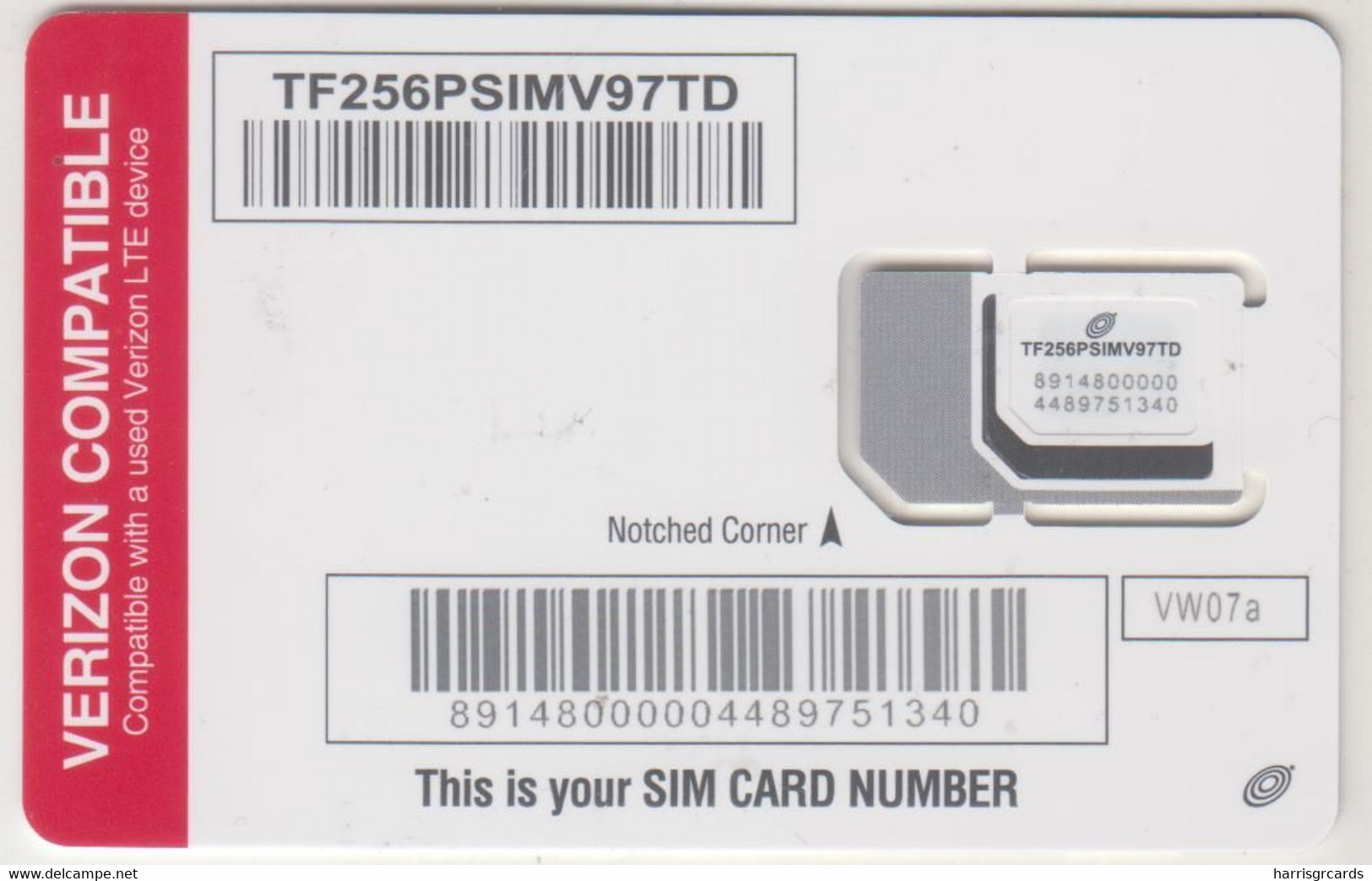 USA - Verizon Compatible Circles, Verizon GSM Card , Mint - Schede A Pulce