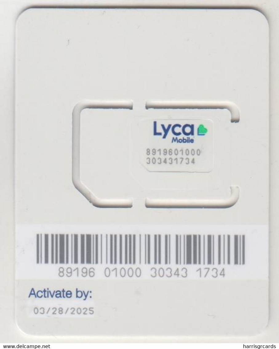 USA - Trio Sim Card, Lyca Mobile GSM Card , Mint - [2] Chip Cards