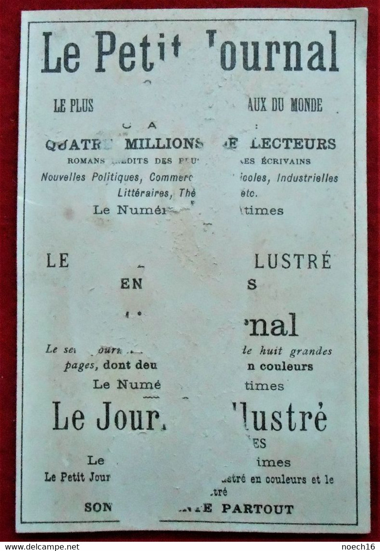 Chromo Publicité "Le Petit Journal" - Sonstige & Ohne Zuordnung