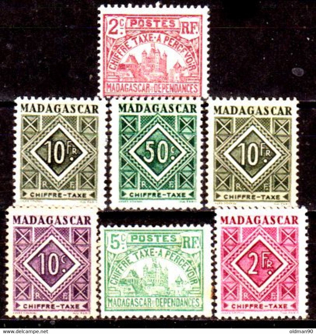 Madagascar -138- POSTAGE DUE STAMPS, Issued By 1908-1962 - Quality In Your Opinion. - Impuestos
