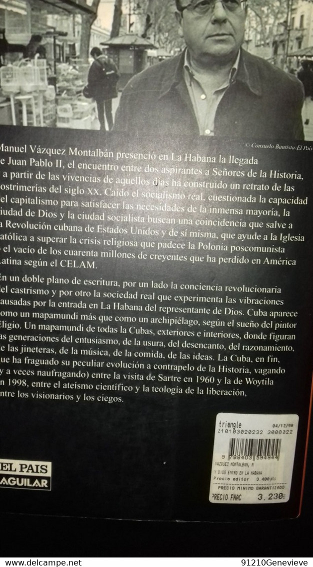 Y DIOS ENTRO EN LA HABANA  - MANUEL VASQUEZ MONTTALBAN - Otros & Sin Clasificación