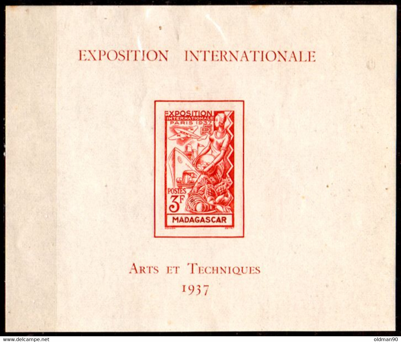 Madagascar -139- SOUVENIR SHEET, Issued By 1937 - Quality In Your Opinion. - Portomarken