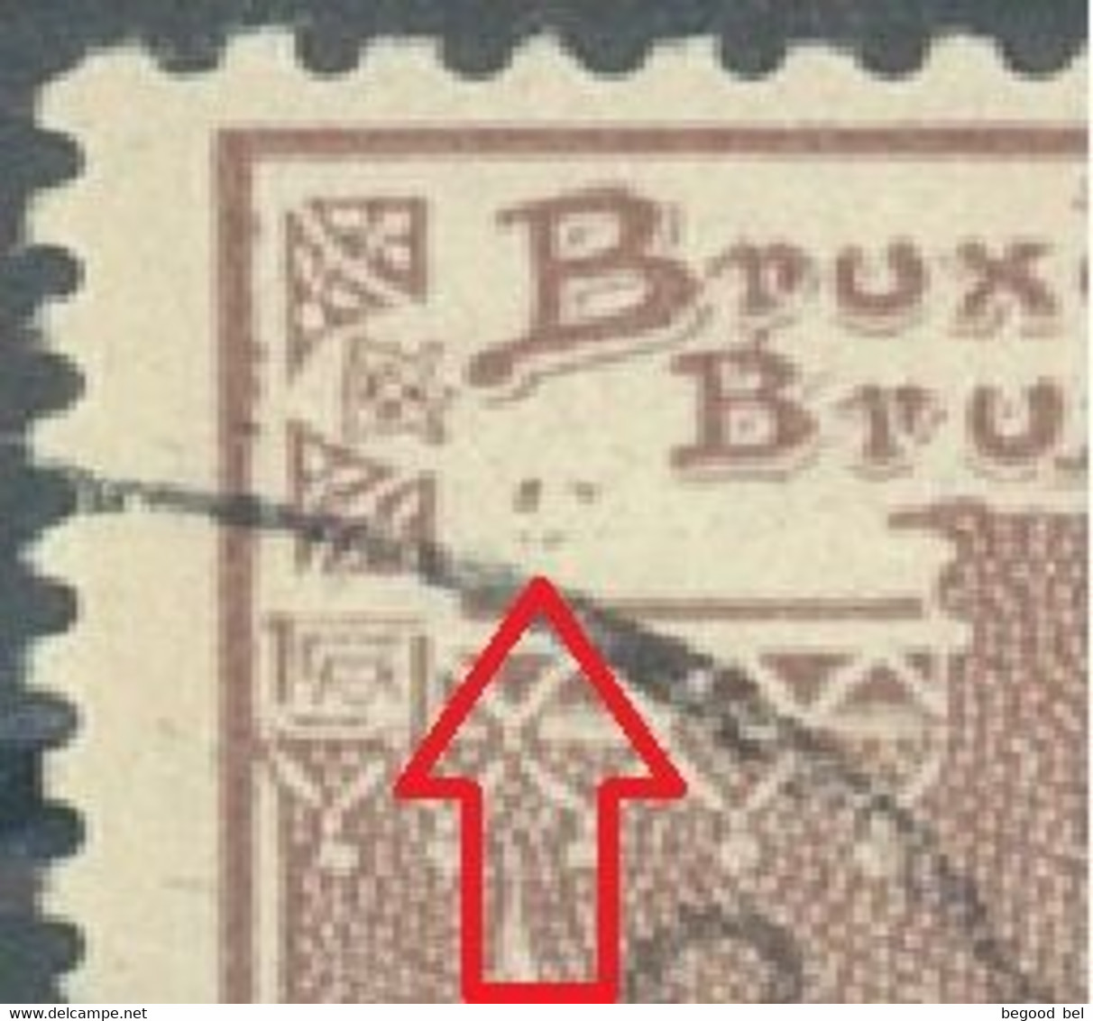 BELGIUM - 1897 - USED/OBLIT.. - COB 73 LV25 HIEROGLYPHES AVANT LE B DE BRUSSEL - Lot 25683 - Andere & Zonder Classificatie