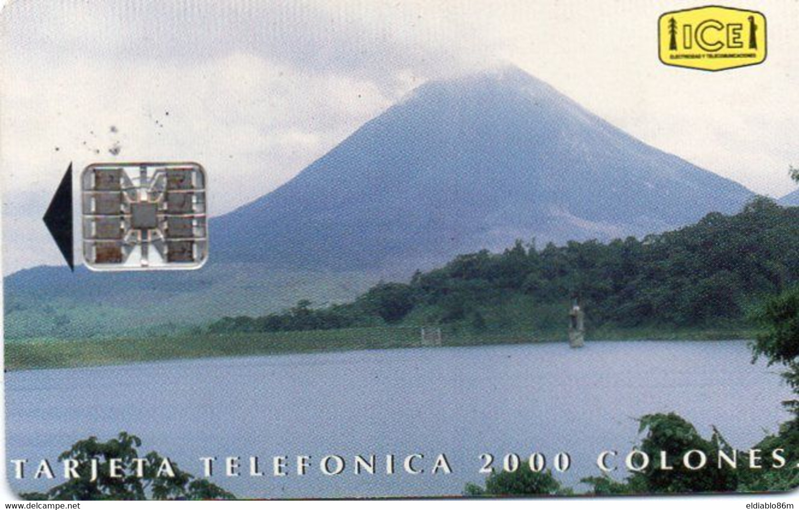 COSTA RICA - CHIP CARD - VOLCAN ARENAL Y EMBALSE ARENAL (12/95) - Costa Rica