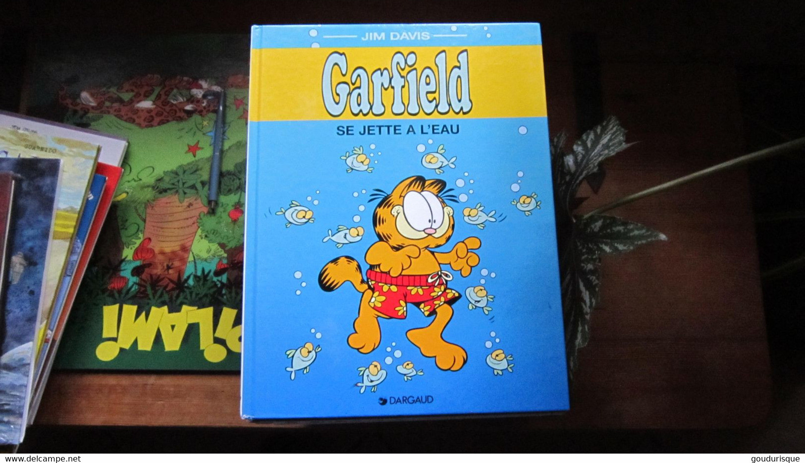 GARFIELDSE JETTE A L'EAU  PUBLICITAIRE POUR ESSO   JIM DAVIS - Garfield