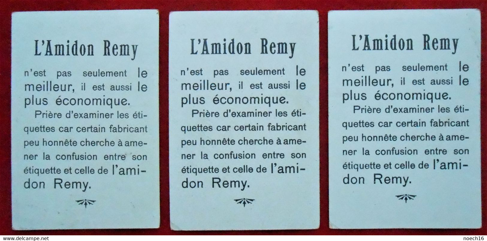 3 Chromos - Publicité  Amidon Rémy De Pur Riz - Sonstige & Ohne Zuordnung