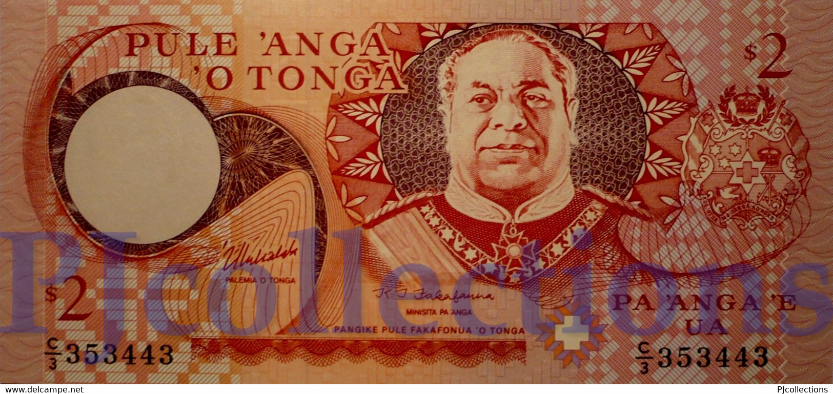 TONGA 2 PA'ANGA 1995 PICK 32c UNC - Tonga