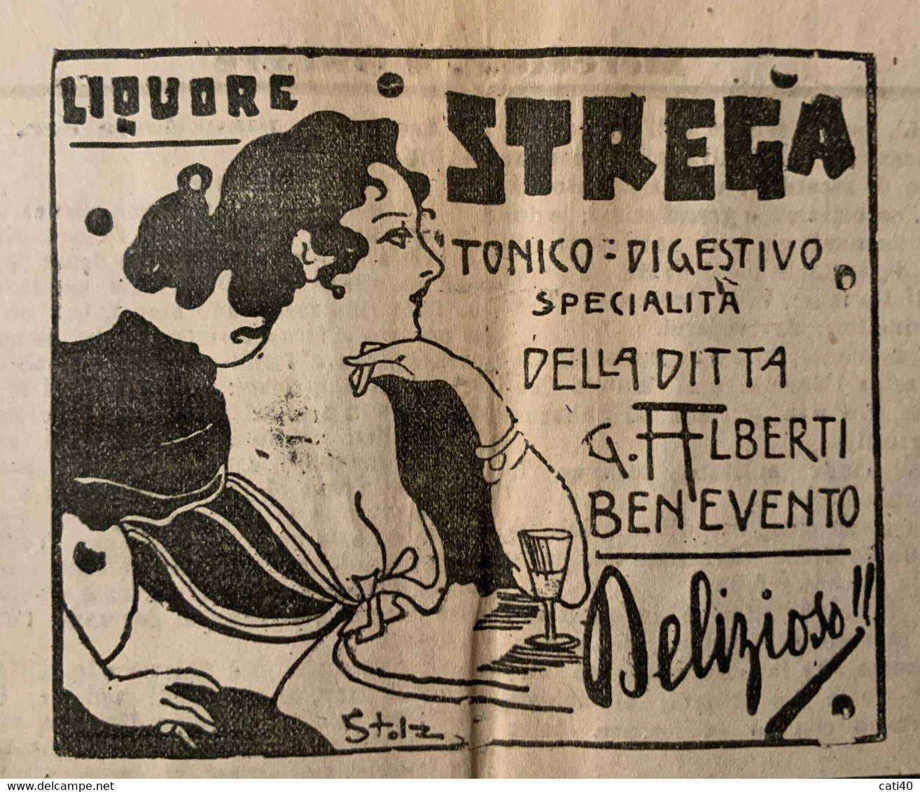 GIORNALE L'UNIONE SARDA 4/10/1911 -SU TRIPOLI SVENTOPLA LA BANDIERA OITALIANA - LIQUORE STREGA (STOLZ) ED ALTRE ... - Premières éditions