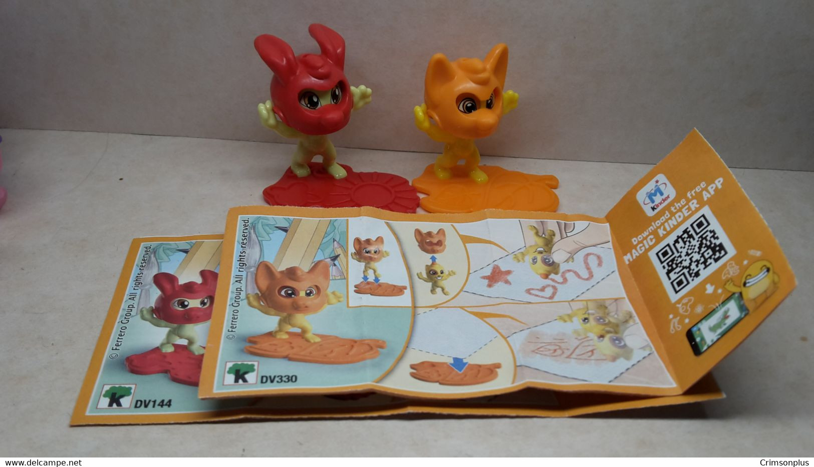 2019 Ferrero - Kinder Surprise - DV144 & DV330 - Mixart - Masked Animals - Complete Set + 2 BPZ's - Monoblocchi