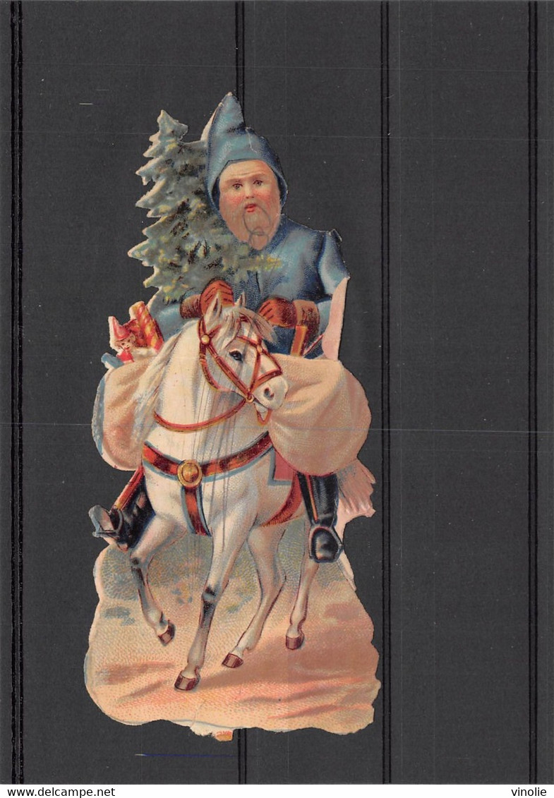 P-23-TON-304 : POCHETTE  FORMAT 11 CM X 15 5 CM. DECOUPI. PERE NOËL - Motiv 'Weihnachten'