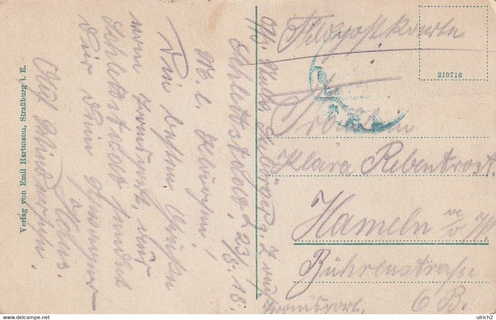 AK Schlettstadt - Hexenturm - Feldpost 1918 (63071) - Elsass