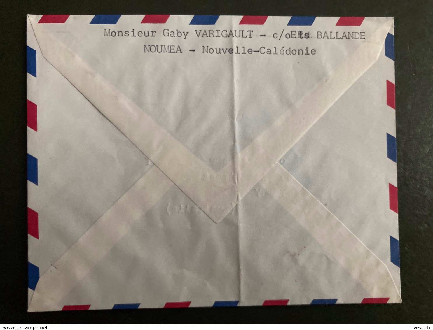 LETTRE TP GLAUCUS 10F + POISSON 3F OBL.MEC.7-12 1961 NOUMEA = 1ère Liaison Par BOEING 707 NOUMEA SYDNEY AUSTRALIE - Lettres & Documents