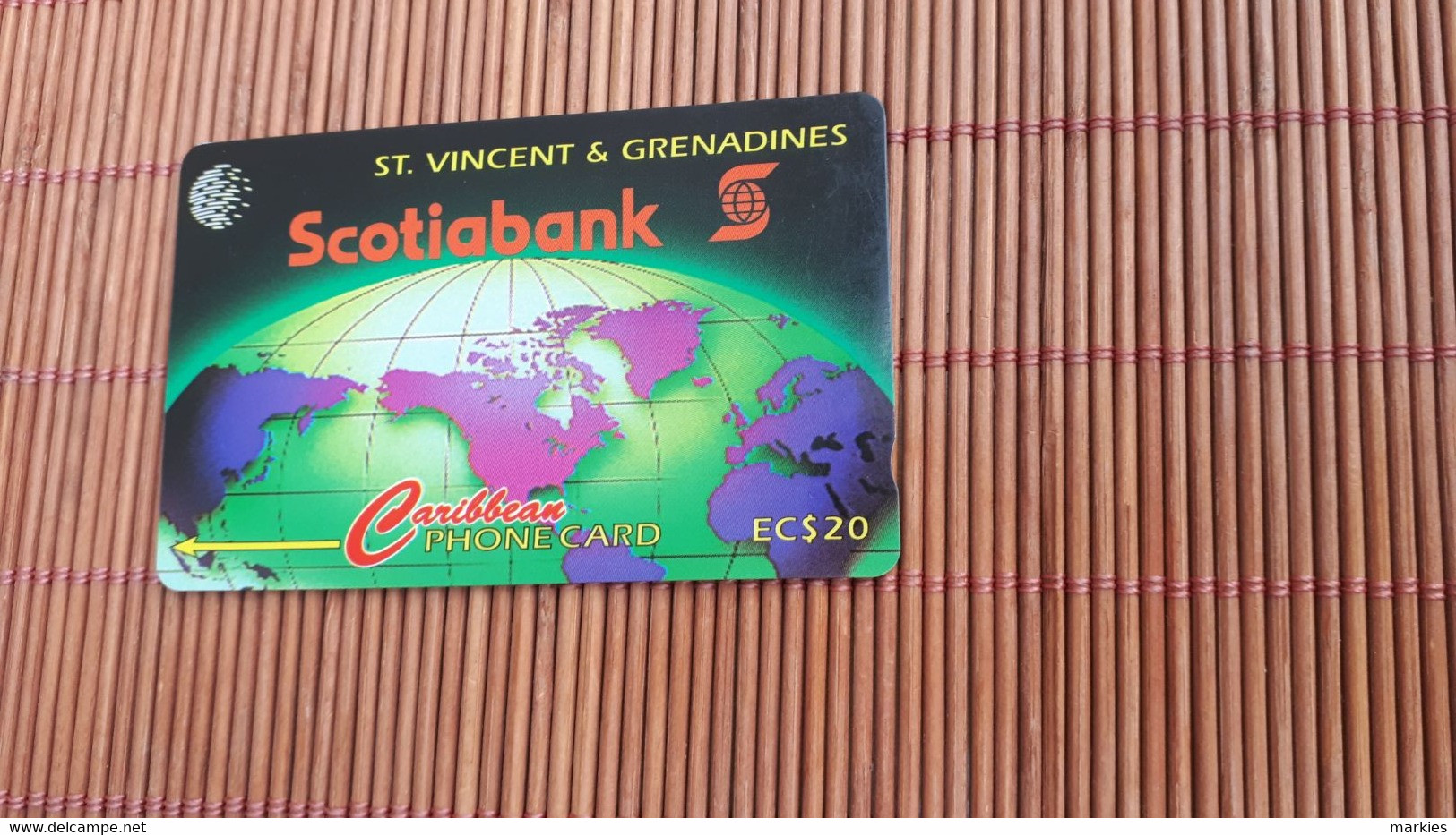 Phonecard St. Vincent & The Grenadines 12CSVA Used Rare - Saint-Vincent-et-les-Grenadines