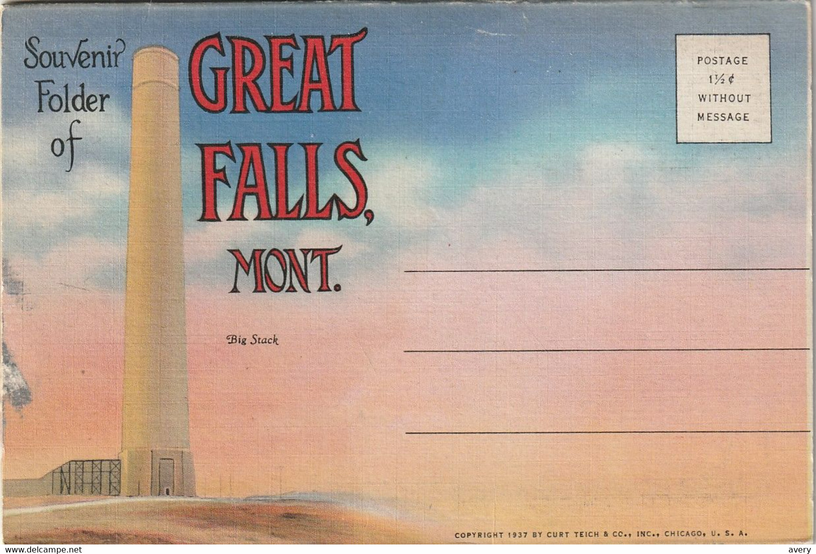 Souvenir Folder Of Great Falls, Montana - Great Falls