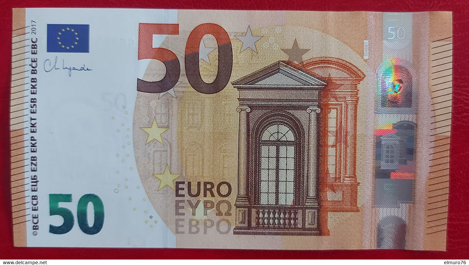 50 EURO S046B1 Italy Lagarde Serie SE Ch 92 Perfect UNC - 50 Euro