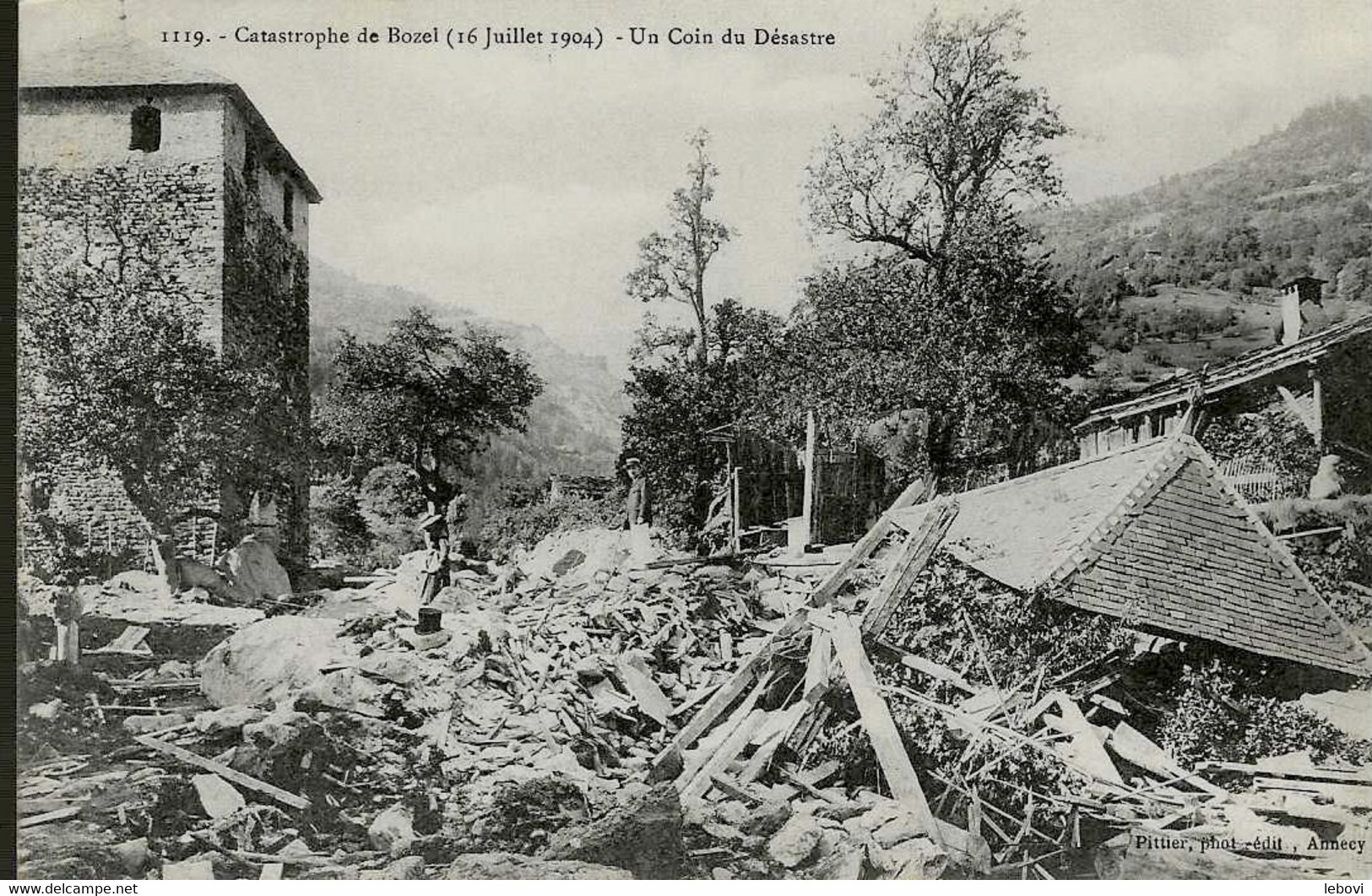 « Catastrophe De BOZEL (16 Juillet 1904) – Un Coin Du Désastre » (1904) - Bozel