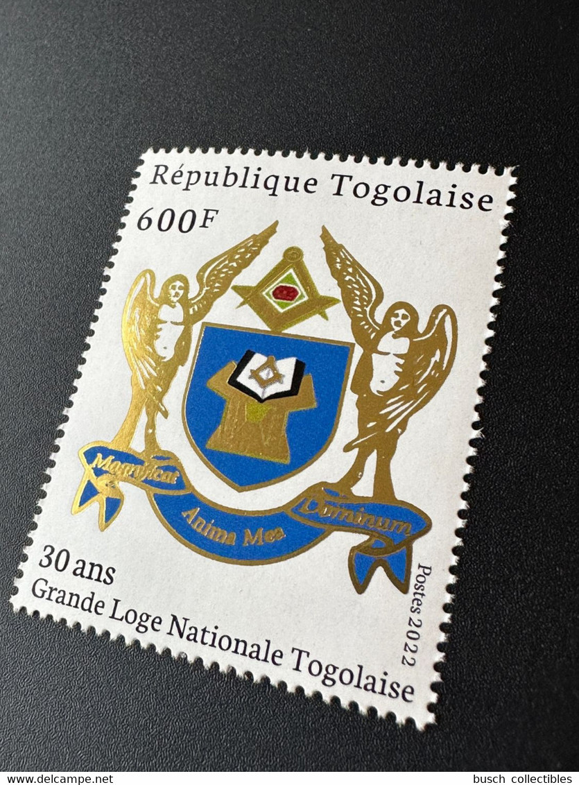 Togo 2022 Gold Doré Mi. ? 50 Ans Grande Loge Régulière Franc-maçons Freimaurer Freemasonry Masonic - Togo (1960-...)