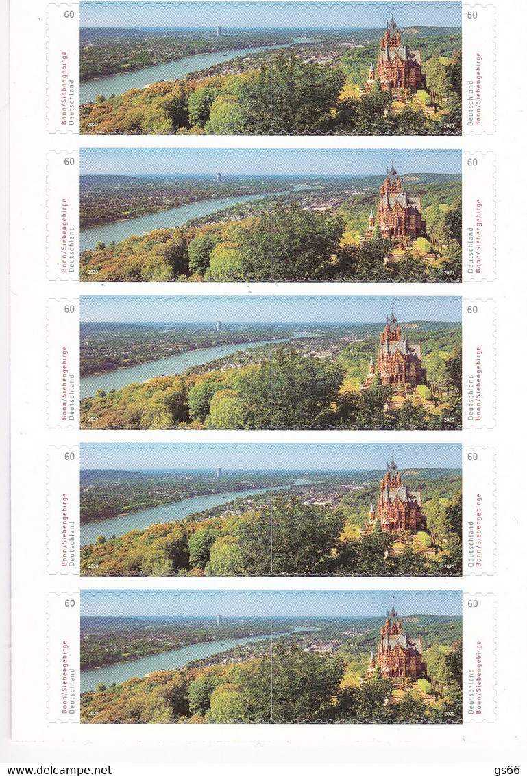 Bund , 2020,  FB 96,  MNH **,  Rheintal Bei Bonn Mit Schloss Drachenburg - 2011-2020