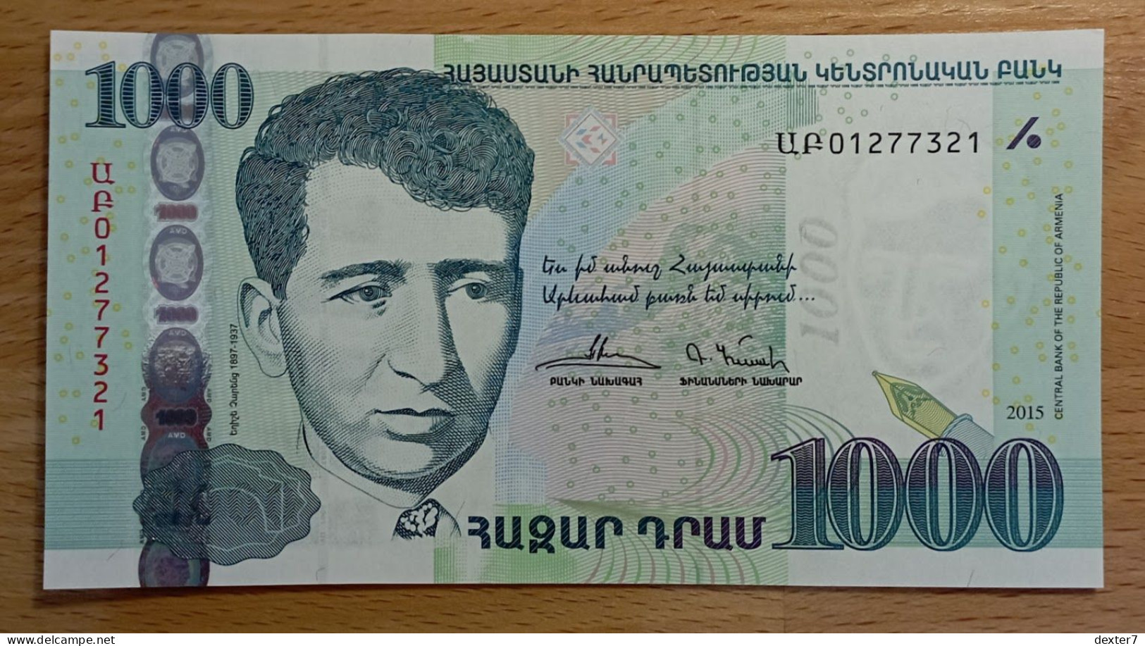 Armenia 1000 Dram 2015 UNC FdS - Armenië