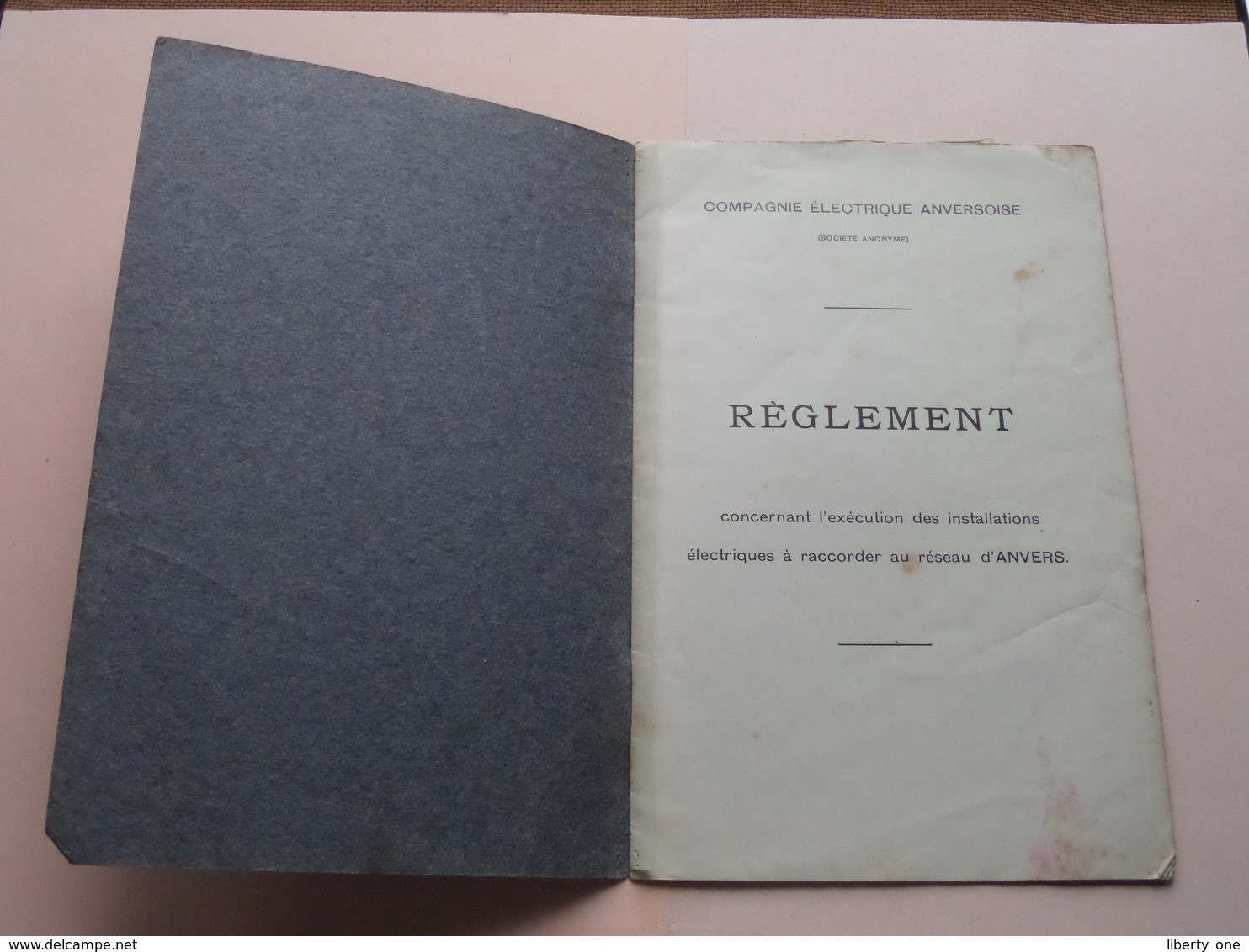 Compagnie Electrique Anversoise ( Réglement ) Zie / Voir > Avec PLAN ( Zie Foto's ) Anno 19?? ( Français ) ! - Obras Públicas