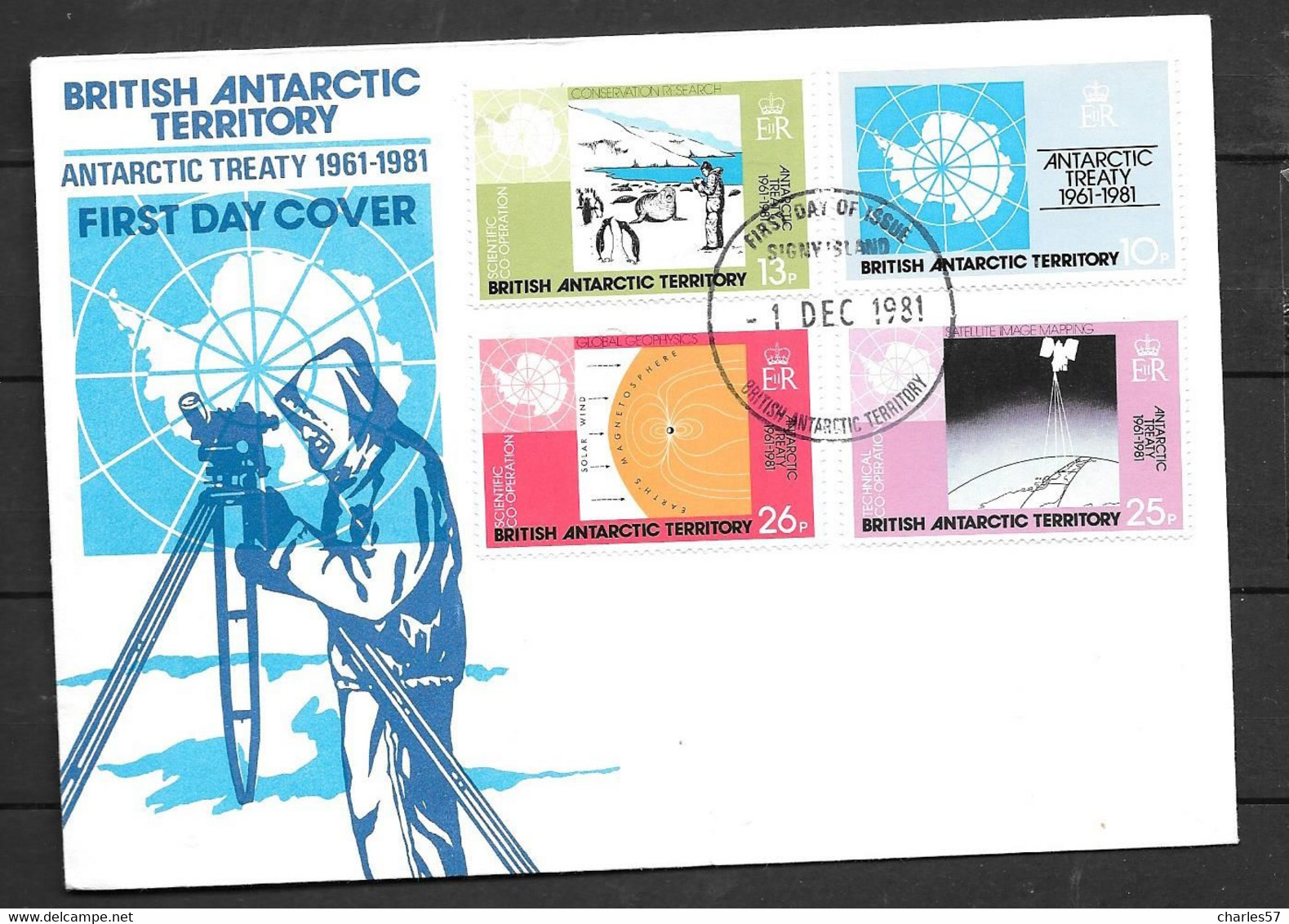 Antarctique Britannique Série 101/104 - FDC