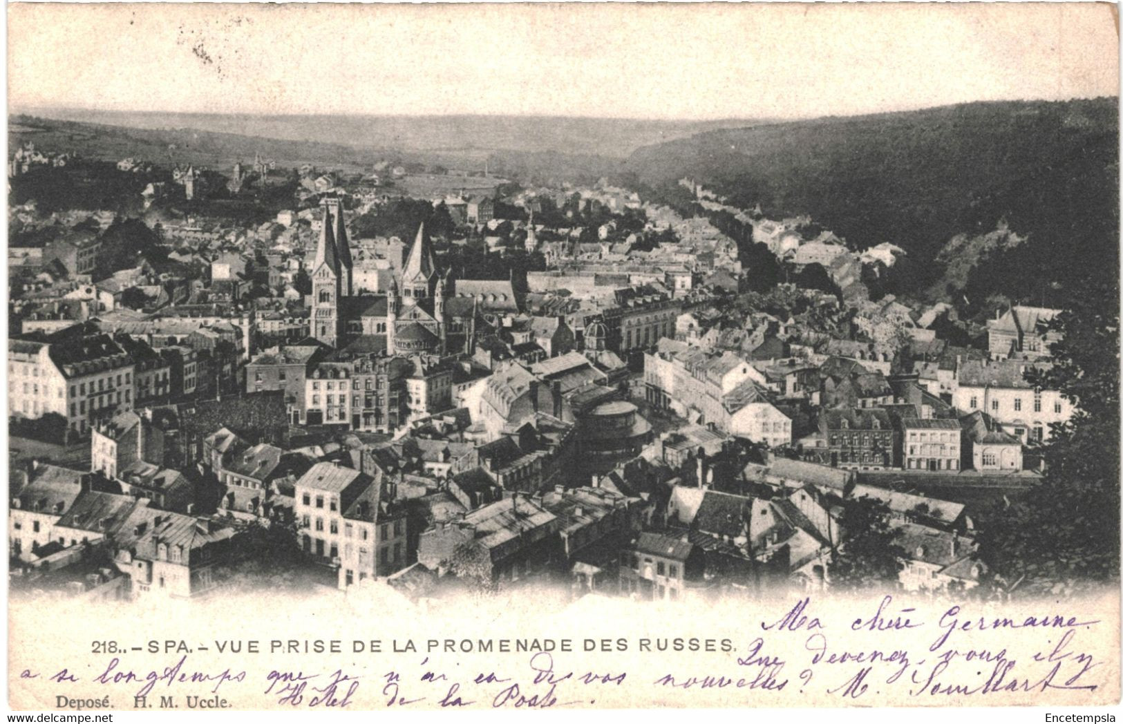 CPA Carte Postale Belgique Spa Vue Prise De La Promenade Des Russes  1901 VM62907 - Spa