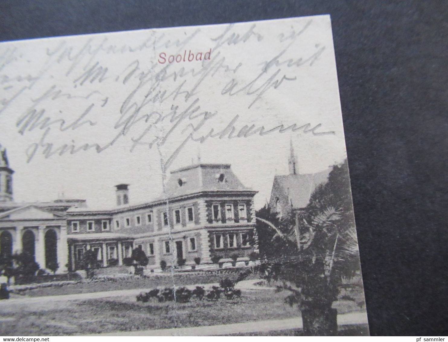 DR 1899 AK Gruss Aus Bad Oeynhausen Soolbad Auslands PK In Die Schweiz Mit Ank. Stp. Rasierklingen Stempel Zurich - Bad Oeynhausen