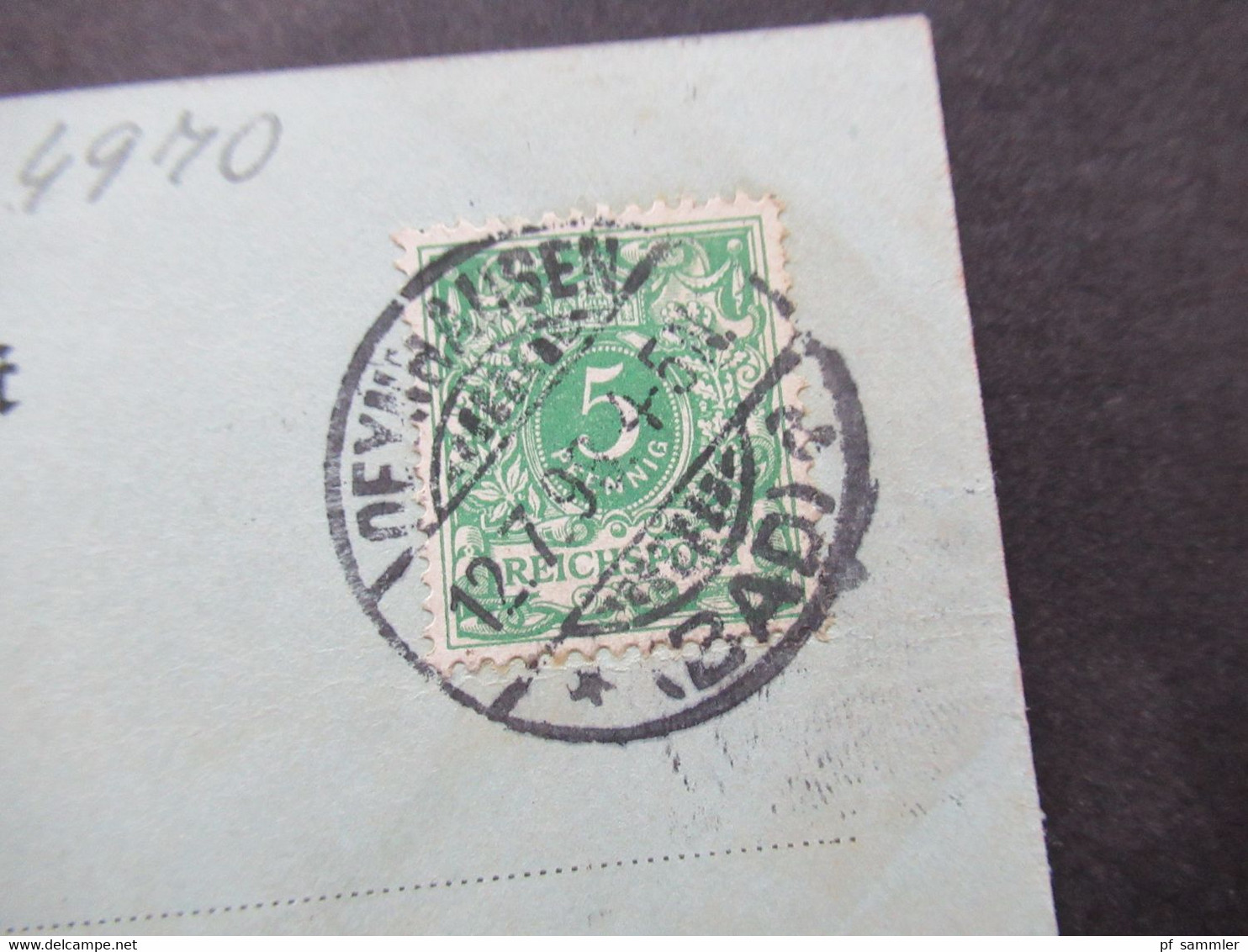 Deutsches Reich 1898 AK Gruss Aus Bad Oeynhausen Stempel Oeynhausen (Bad) Mondscheinkarte - Bad Oeynhausen