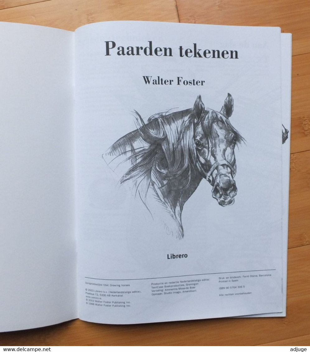 WALTER FOSTER _ PAARDEN TEKENEN - Ed. Librero- ISBN 90.5764.306.5 _ TOP ** - Escolares