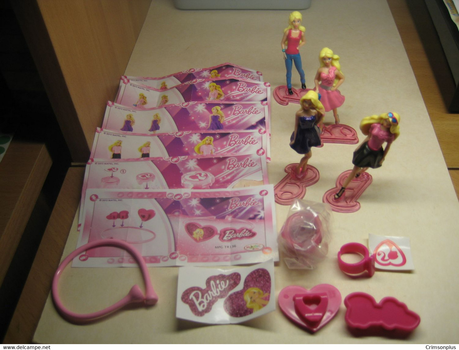 2012 Ferrero - Kinder Surprise TR131 - TR136 - Barbie - Complete Set + 6 BPZ's - Monoblocchi