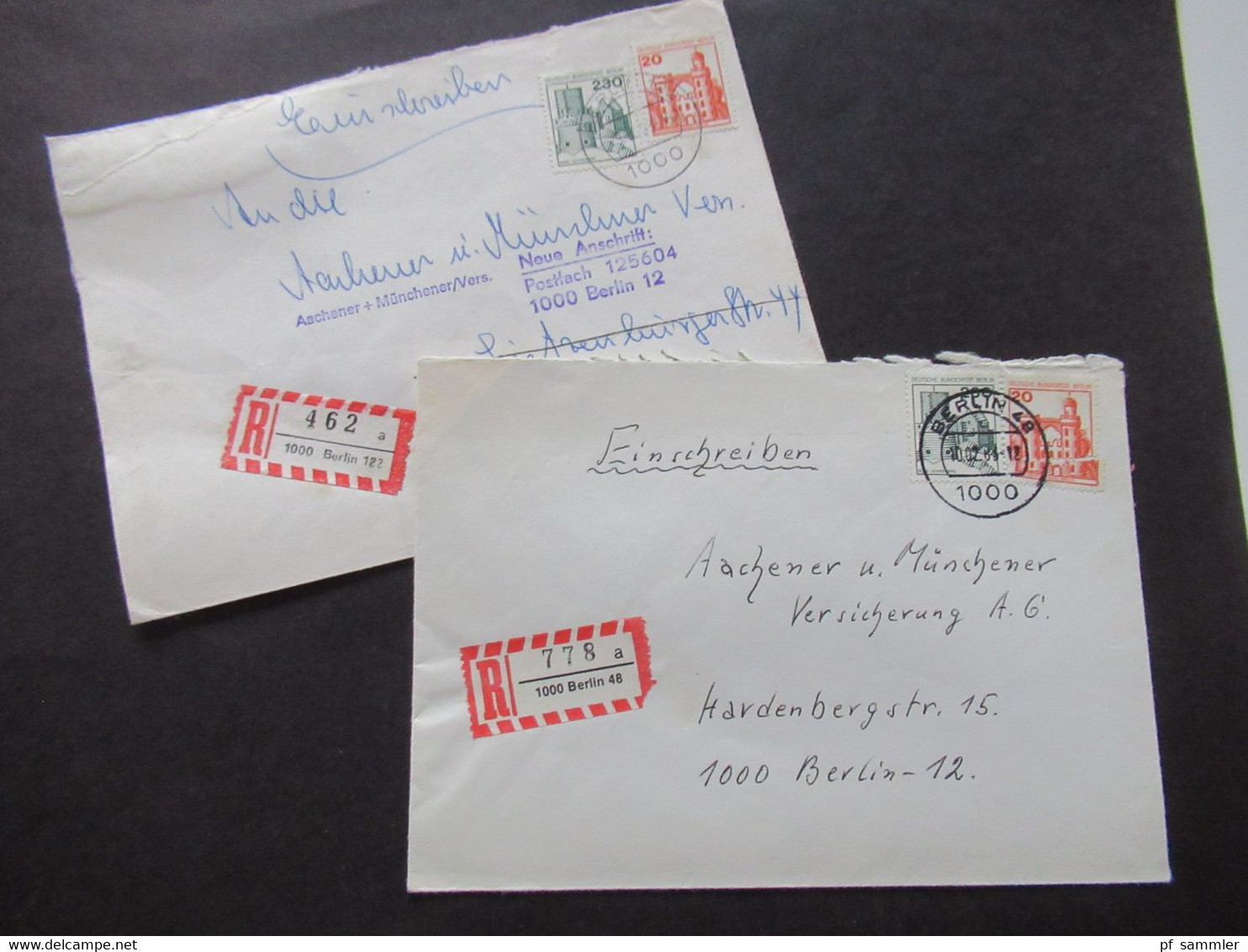 Berlin (West) Freimarken BuS Nr.590 Und Nr.533 MiF Einschreiben Berlin Ortsbrief 1x Stempel Neue Anschrift - Storia Postale