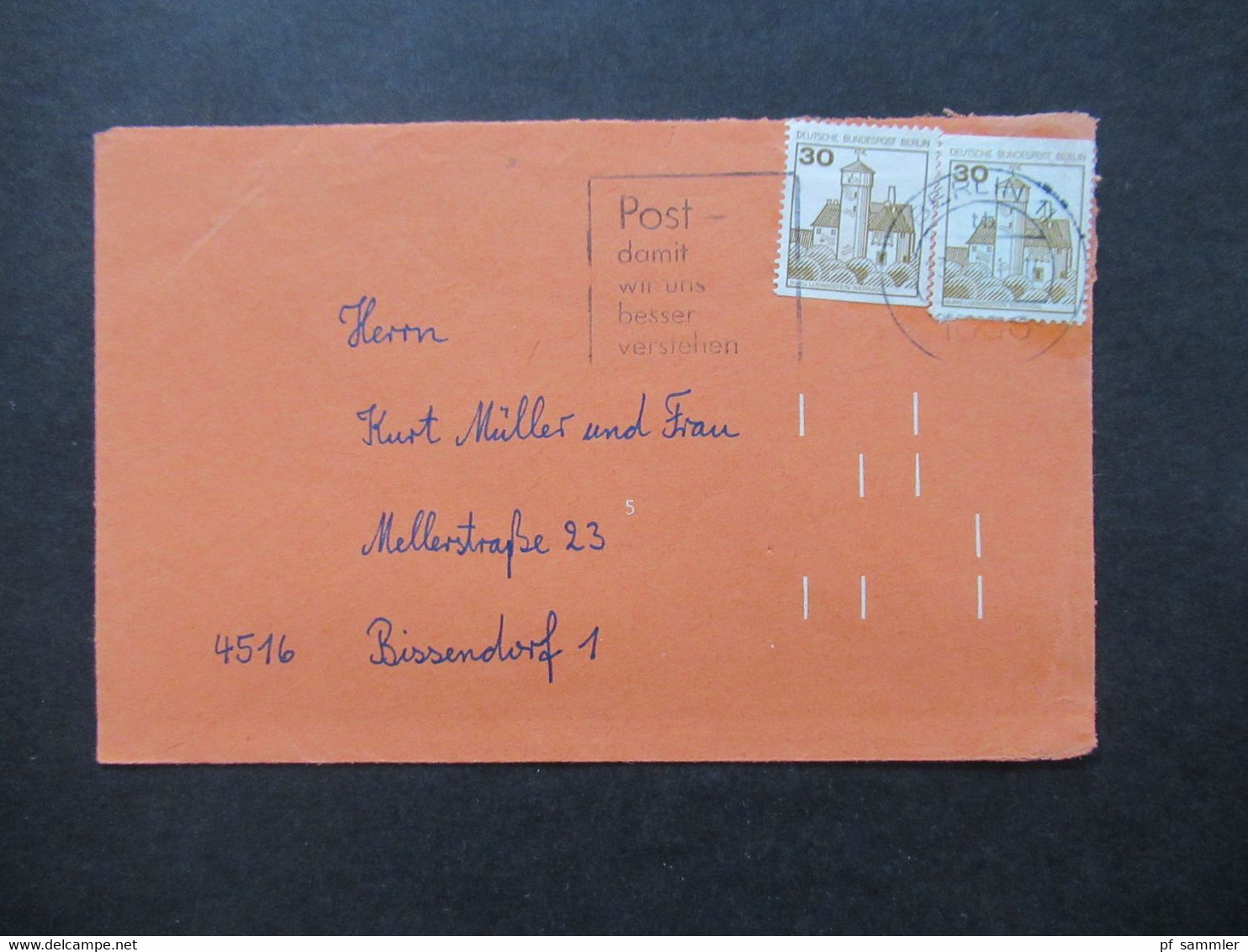 Berlin (West) Freimarken BuS Nr.534 C Und D Werte Stempel Berlin 11 Nach 4516 Bissendorf - Storia Postale