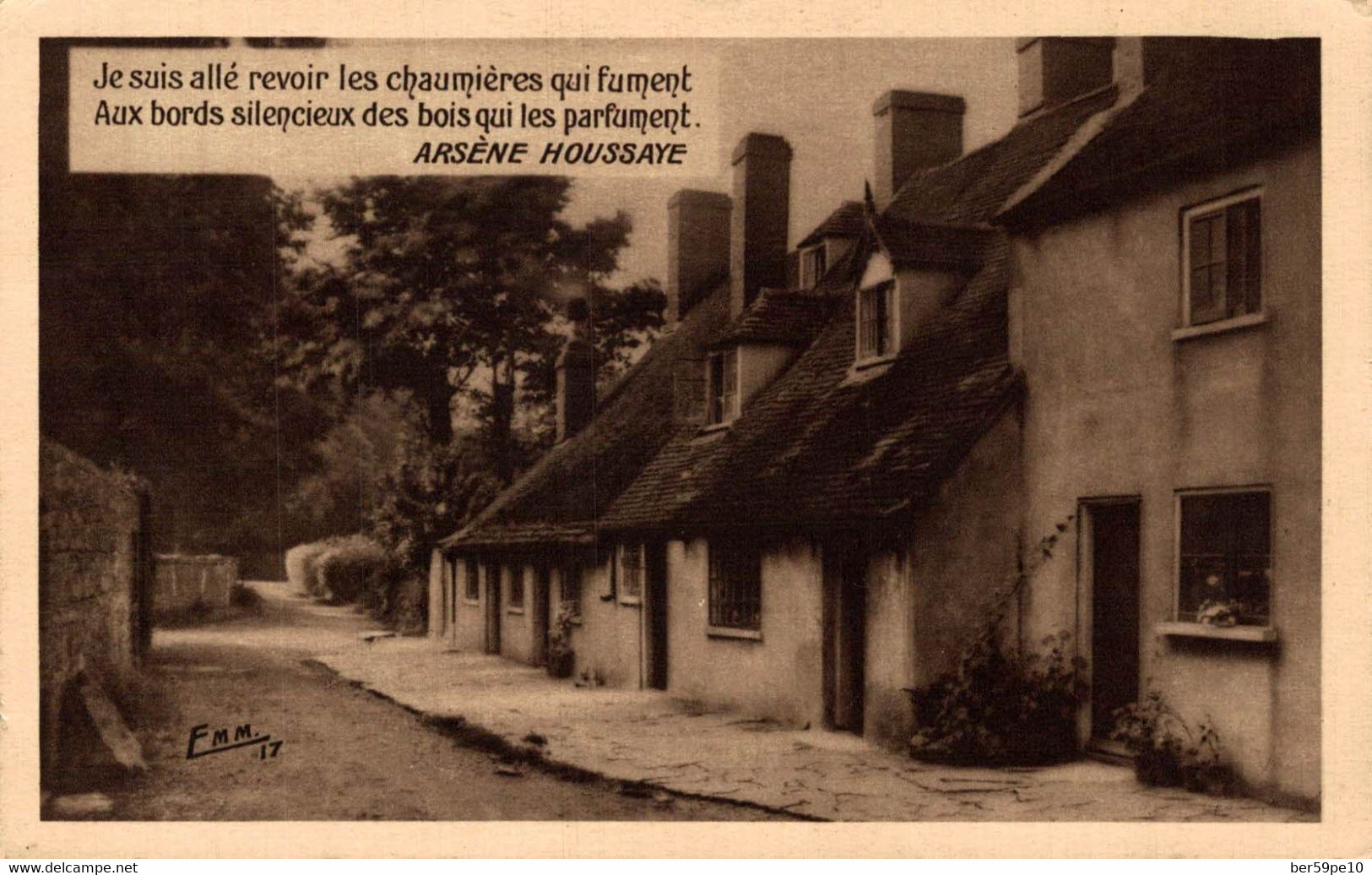 ARSENE HOUSAYE JE SUIS ALLE REVOIR LES CHAUMIERES QUI FUMENT... PETIT VILLAGE DE CAMPAGNE - Philosophie & Pensées