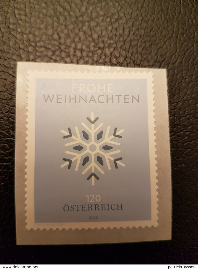 Austria 2022 Autriche Christmas SNOWLAKE  Ice Crystals Stars Religion 1 Mnh - Neufs