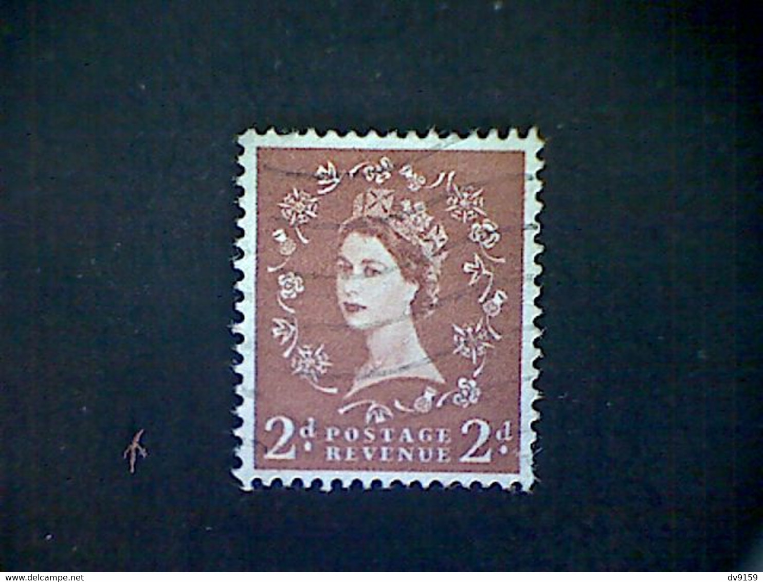 Great Britain, Scott #356, Used(o), 1958, Wilding: Queen Elizabeth II, 2d, Light Red Brown - Used Stamps