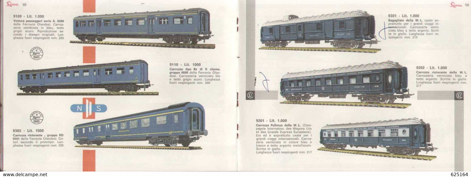 Catalogue LIMA 1965-66 IX Edizione - Treni Elettrici In Miniatura HO 1/87 - En Italien - Non Classificati