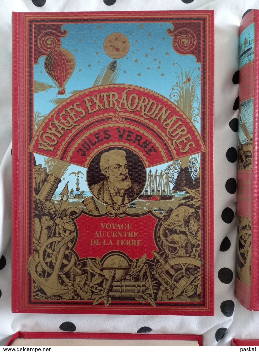 Lot de la collection ESSO de livres Jules Verne 6 tomes