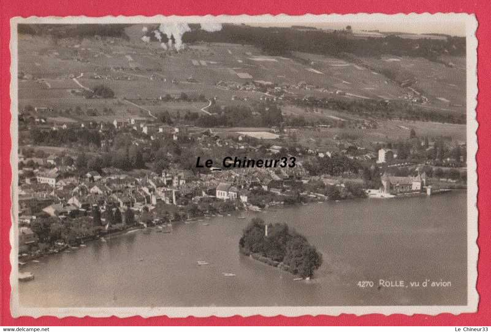 SUISSE----ROLLE----Vue D'Avion---cpsm Pf - Rolle