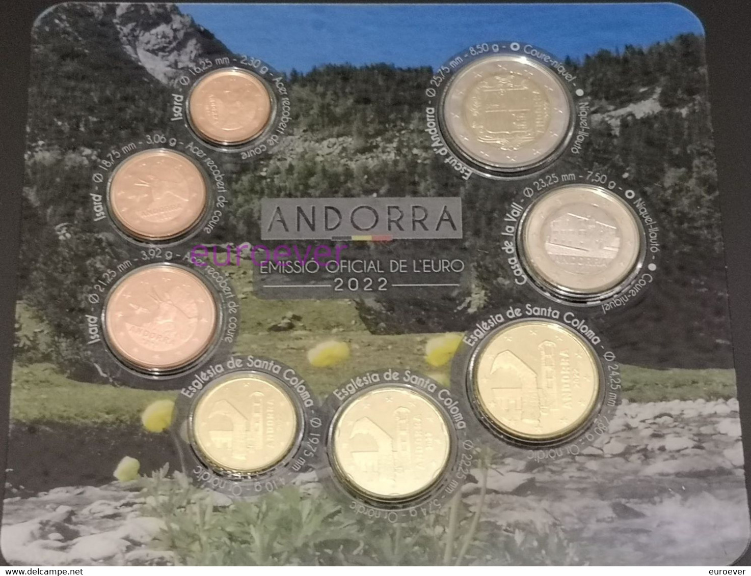 3.88 Euro KMS BU 2022 Andorra UNC Aus BU KMS - Andorre