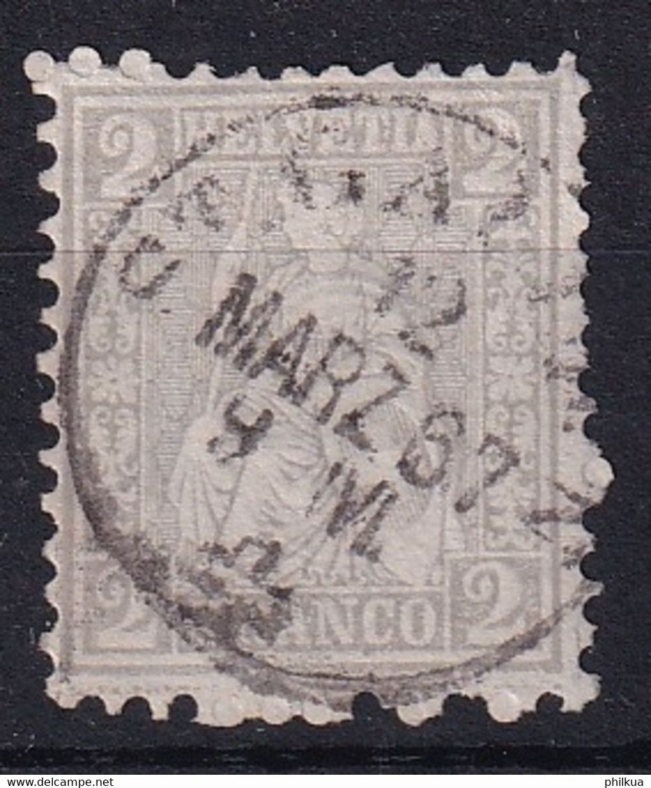 Zumstein 28 / Michel 20 - Sitzende Helvetia - Mit Vollstempel ST. GALLEN - Used Stamps