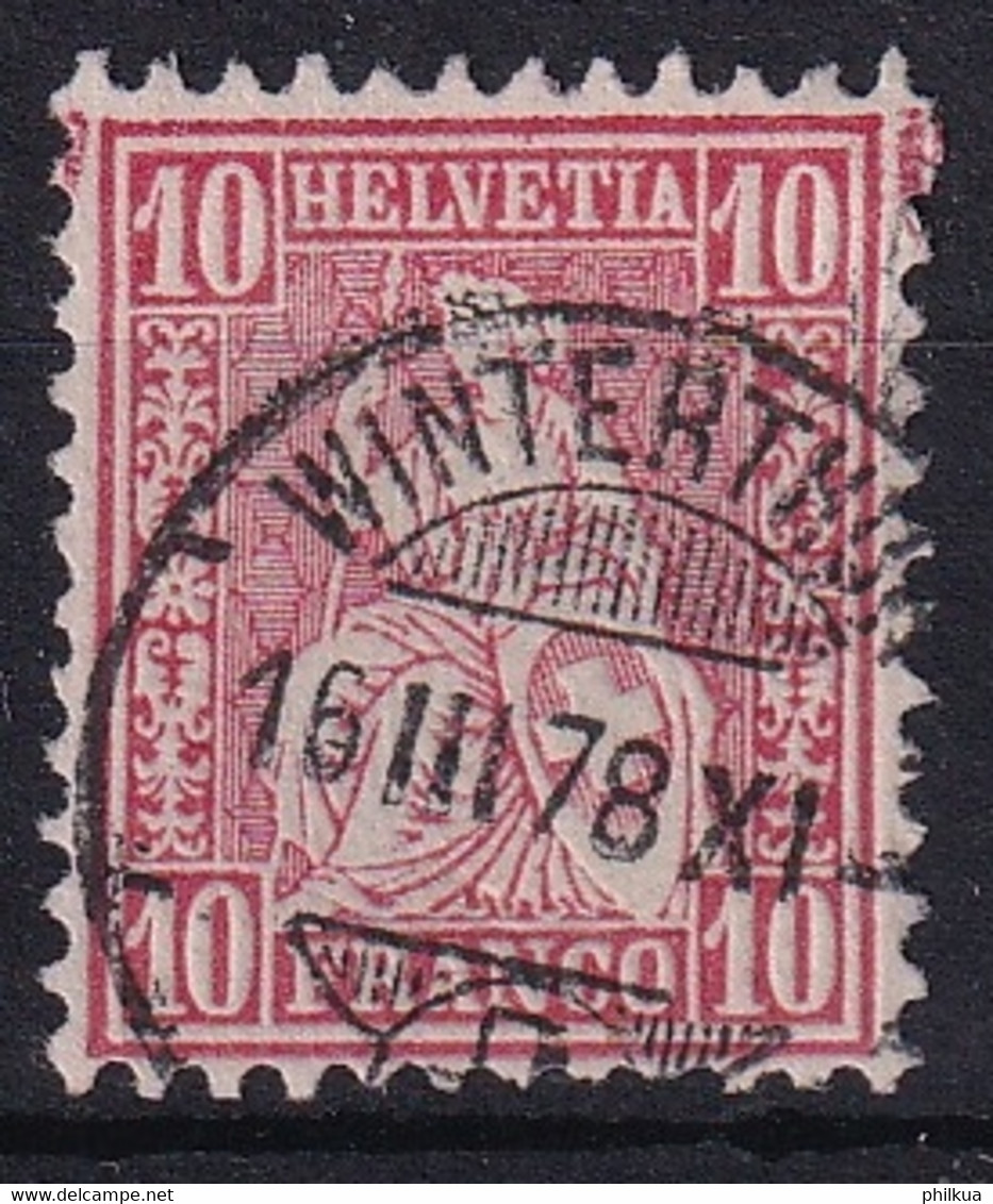 Zumstein 38 / Michel 30 - Sitzende Helvetia - Mit Vollstempel WINTERTHUR - Used Stamps