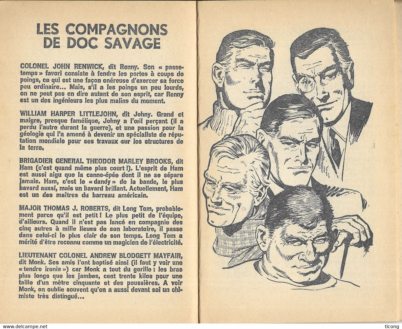 DOC SAVAGE MARABOUT POCKET 1ERE EDITION 1969 - LE PAYS DE L ETERNELLE NUIT DE KENNETH ROBESON, JIM BAMA, HENRI LIEVENS - Marabout Junior