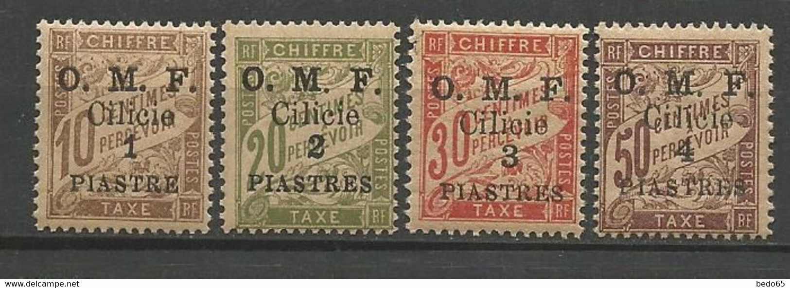 CILICIE TAXE Série Complète N° 13 à 16 NEUF** LUXE SANS CHARNIERE / MNH - Autres & Non Classés