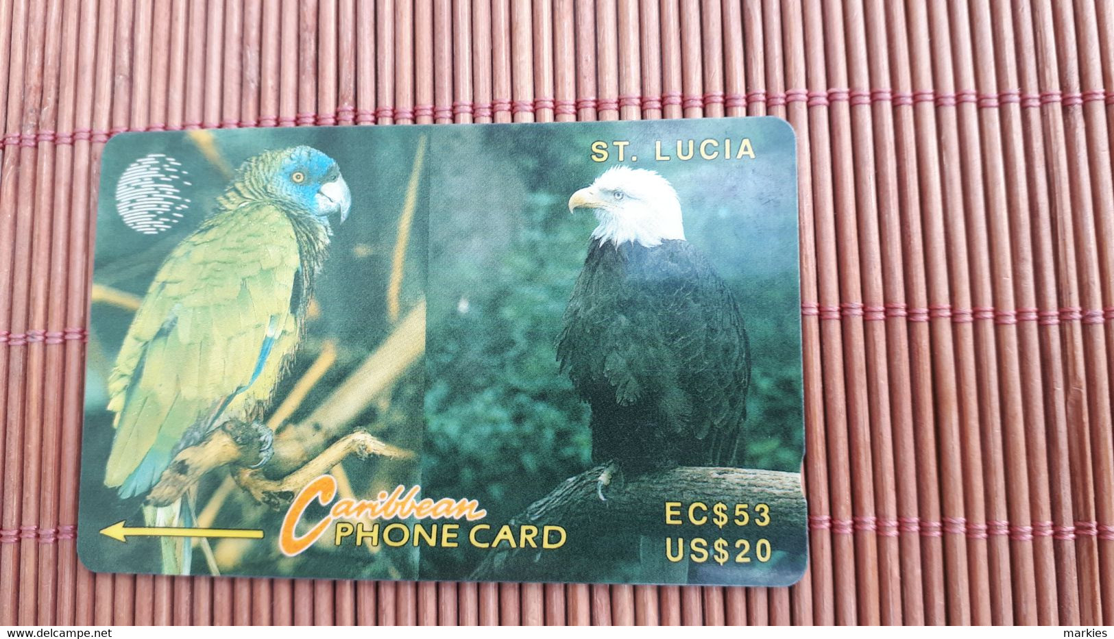 Phonecard ST Lucia Bird 14CSLE Used Rare - St. Lucia