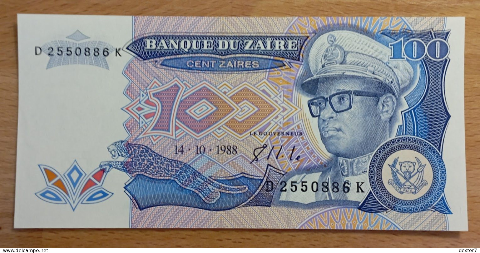 Congo Zaire 100 Zaires 1988 UNC FdS - République Démocratique Du Congo & Zaïre