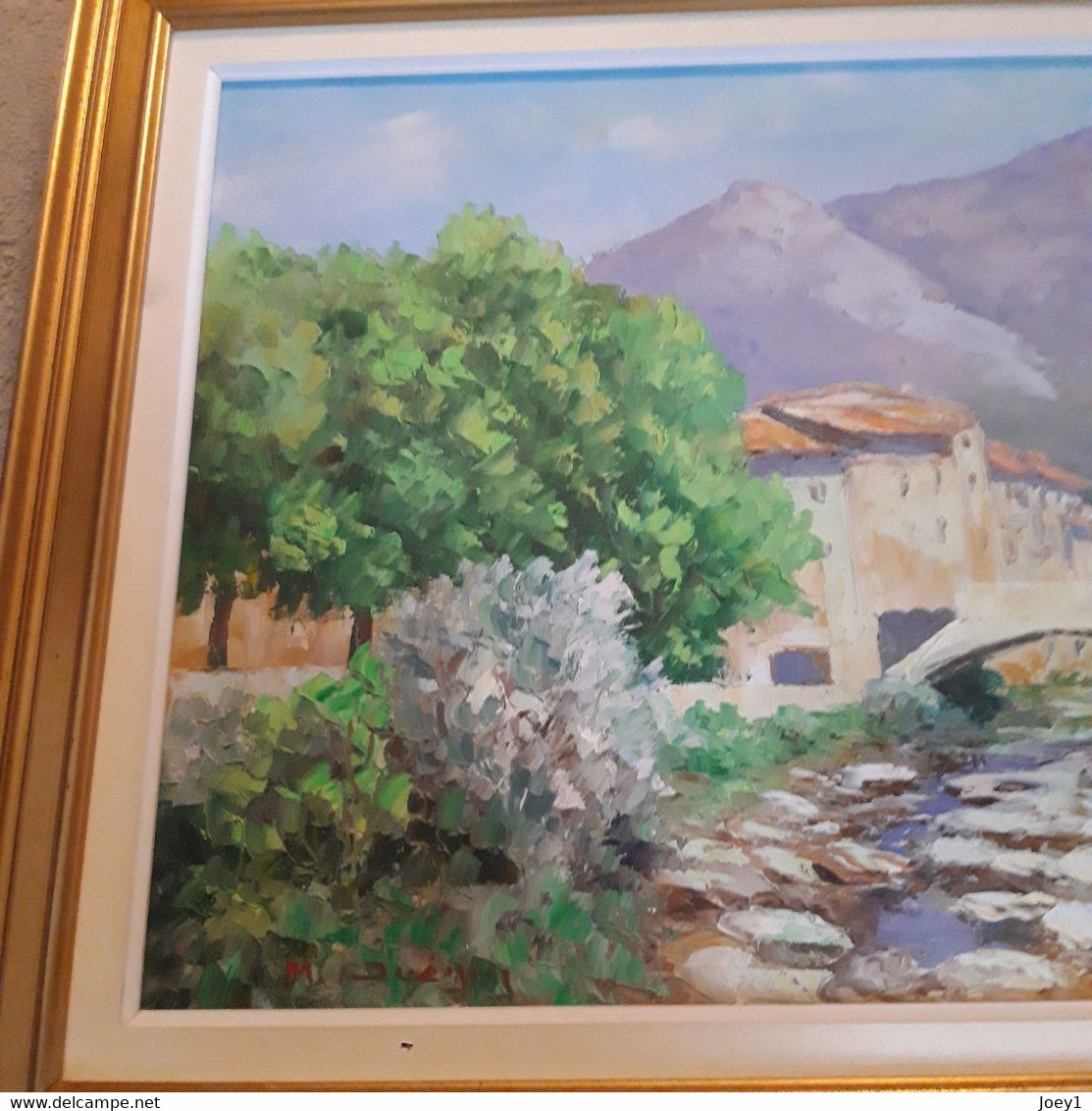 Peinture Juenin,peintre Originaire De Nice.Pont De Sospel.dom 80 /40 - Huiles