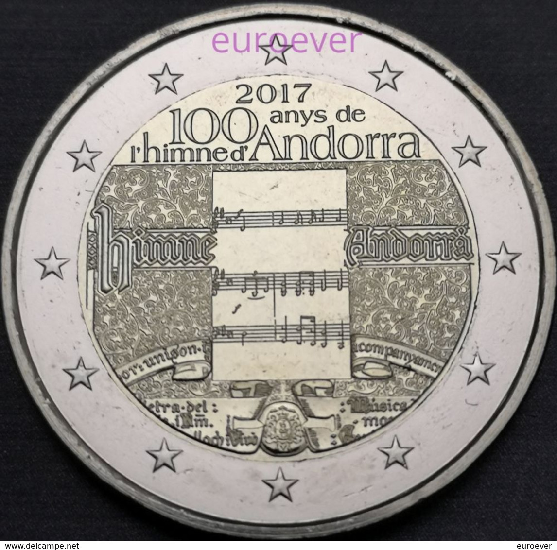 2 Euro Gedenkmünze 2017 Nr. 31 - Andorra - Hymne UNC Aus BU Coincard - Andorre