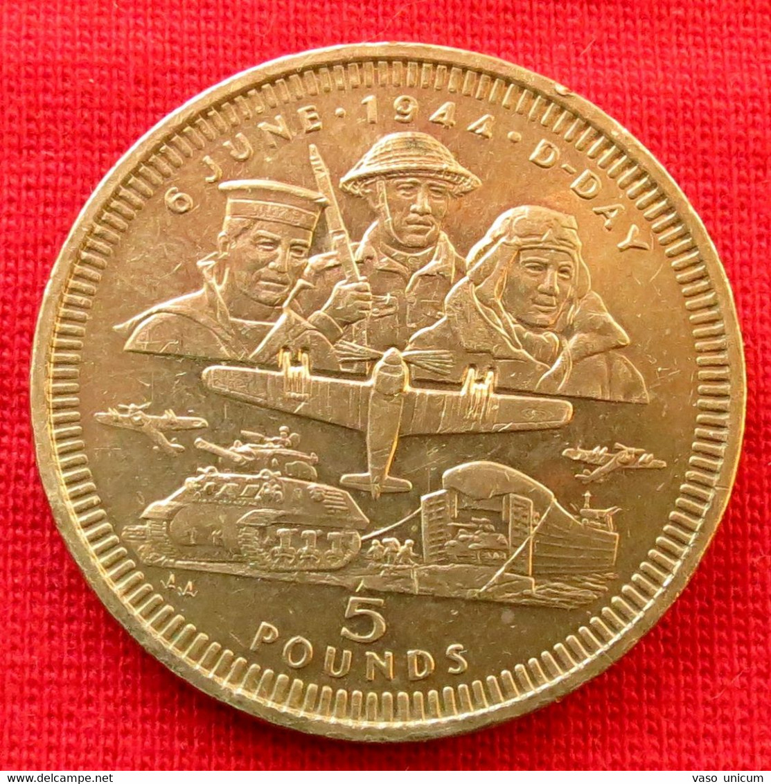 Gibraltar 5 Pound 1994 D-day - Gibraltar