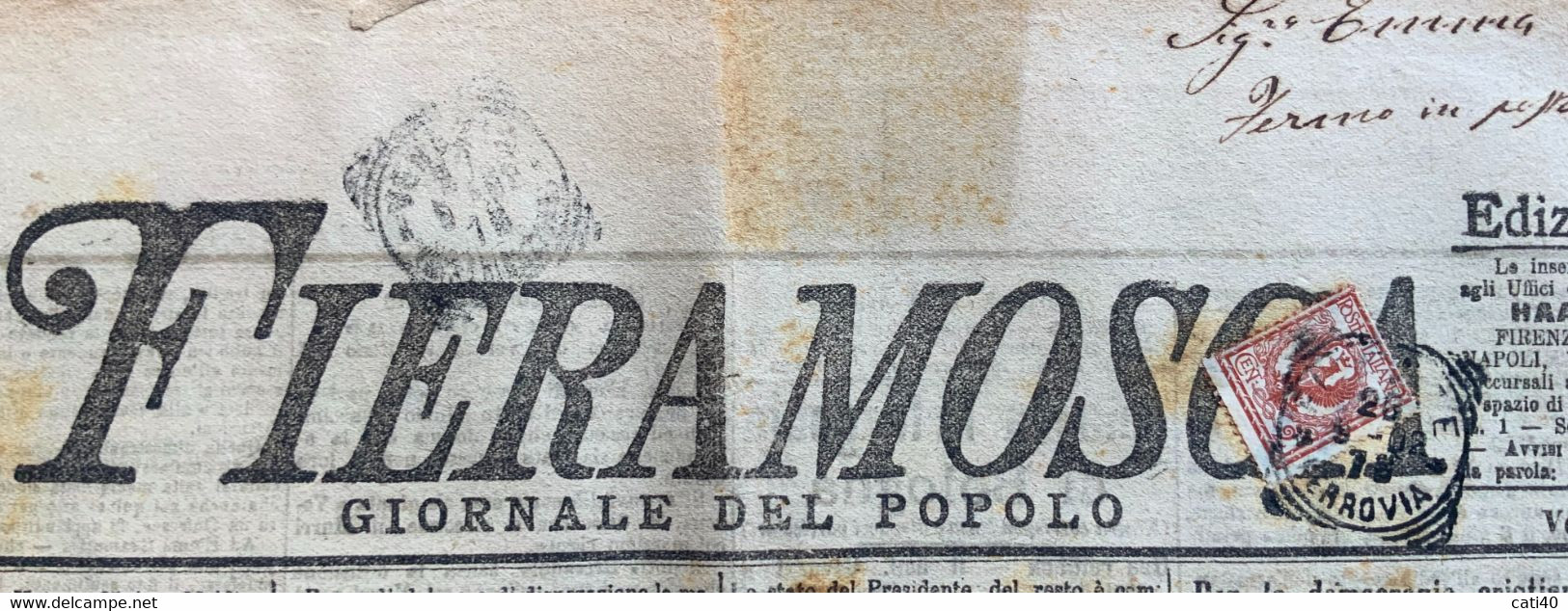 FIERAMOSCA GIORNALE Del PèOPOLO DEL M26/9/1902 ... CON RARE PUBBLICITA' D'EPOCA - Prime Edizioni