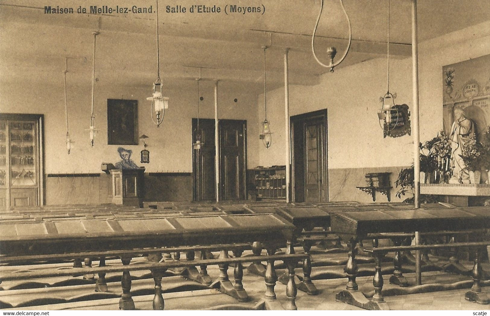Melle    -    Maison De Melle-Lez-GAND   -    Salle D'Etude   -   1910   Naar   Herenthals - Melle